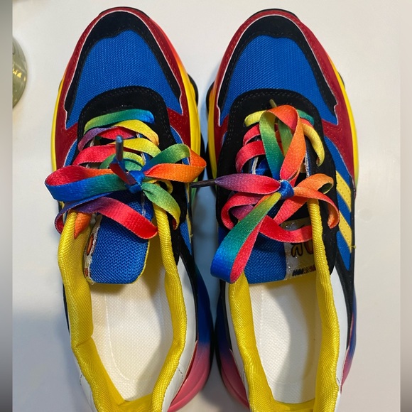Colorblock Lace-up Platform Sneakers - Picture 5 of 5